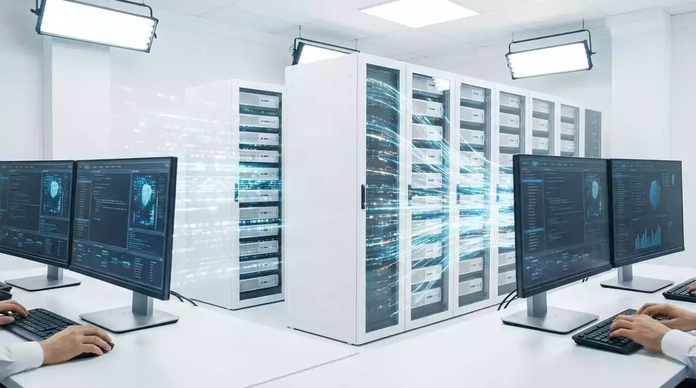 Работа специалистов по кибербезопасности Хакерская атака на серверы